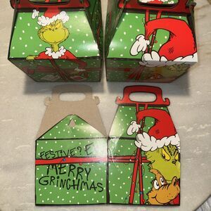 3 McDonald Grinch Meal Boxes Dr Seuss 2025 Merry Christmas